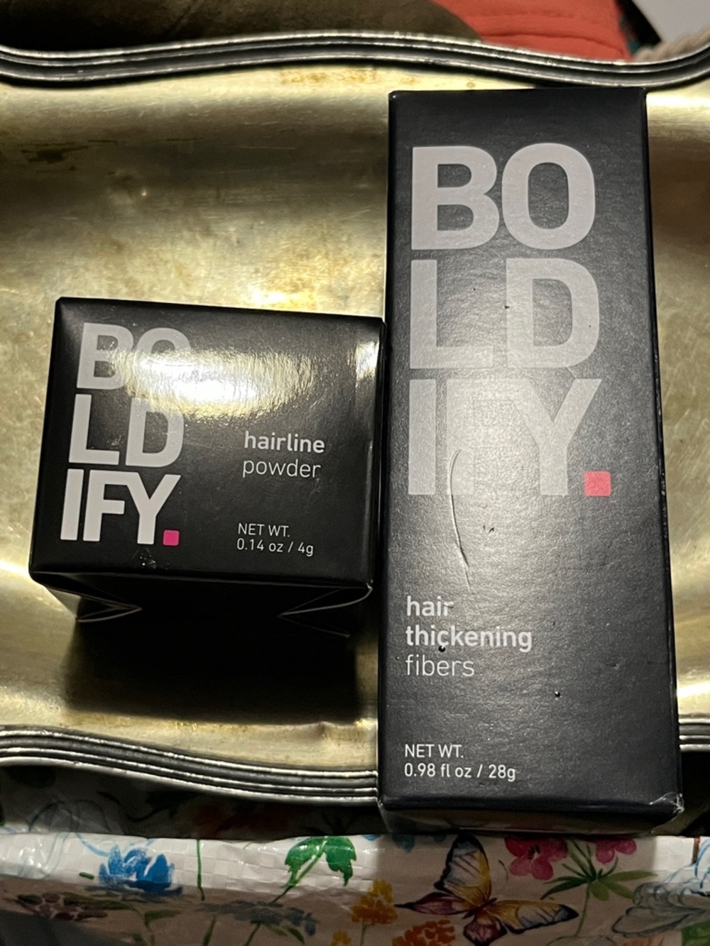 Black Hairline Powder & Hair Thickening Fibers